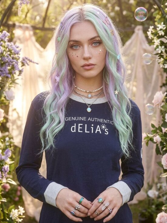Dolls Kill Tops - dELiA*s by Dolls Kill The Real Deal oversized ringer tee